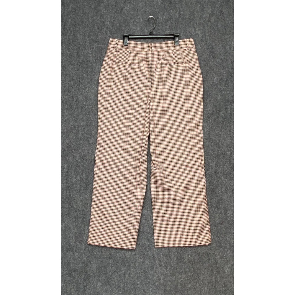 Boden Westbourne Women's US 14 Brown Plaid Wide Leg Pants‎ Trousers R0419 NWT - Picture 2 of 13